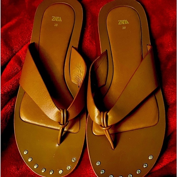 Zara sandals size 38. With only once - Picture 1 of 2